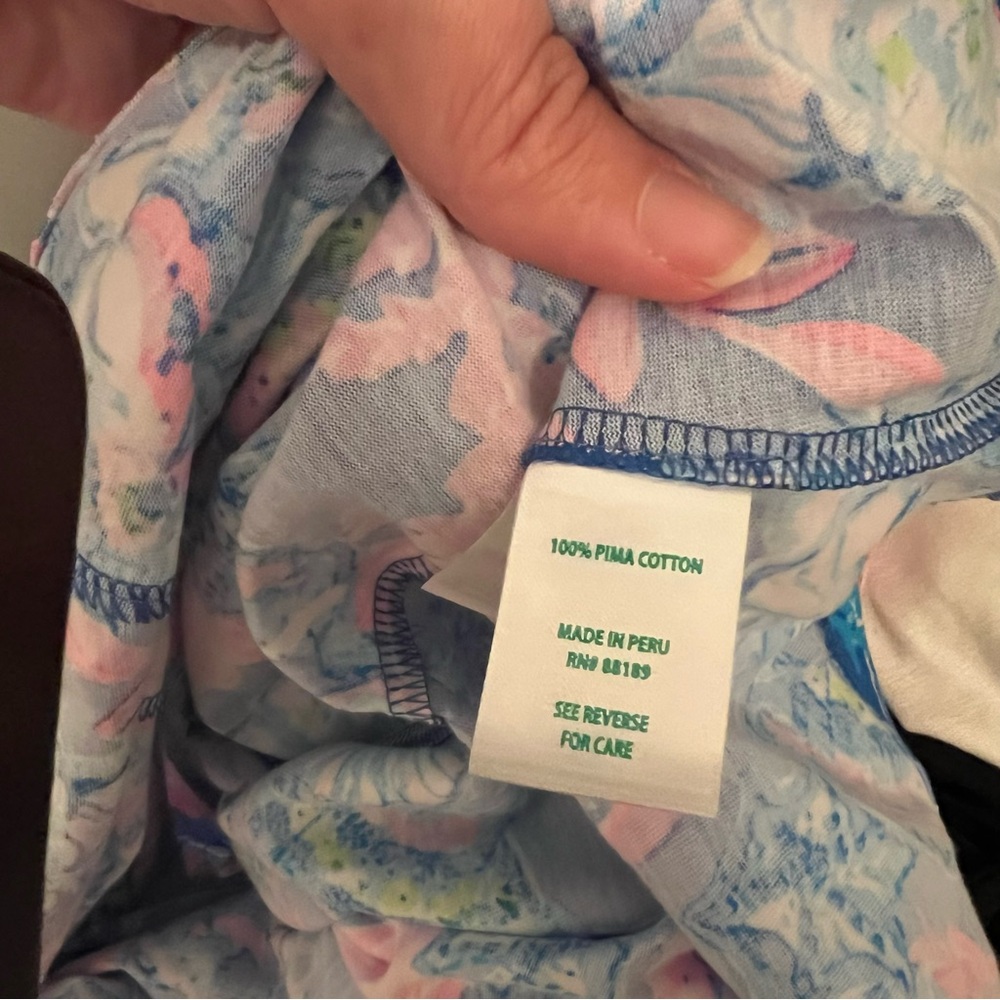 NWT Lilly Pulitzer Kristen Dress Sitting Seaside Blue Tang Sleeveless Mini - Picture 8 of 9